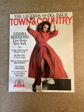 Town & Country Magazine March 2026 Issue featuring Sandra Bernhard